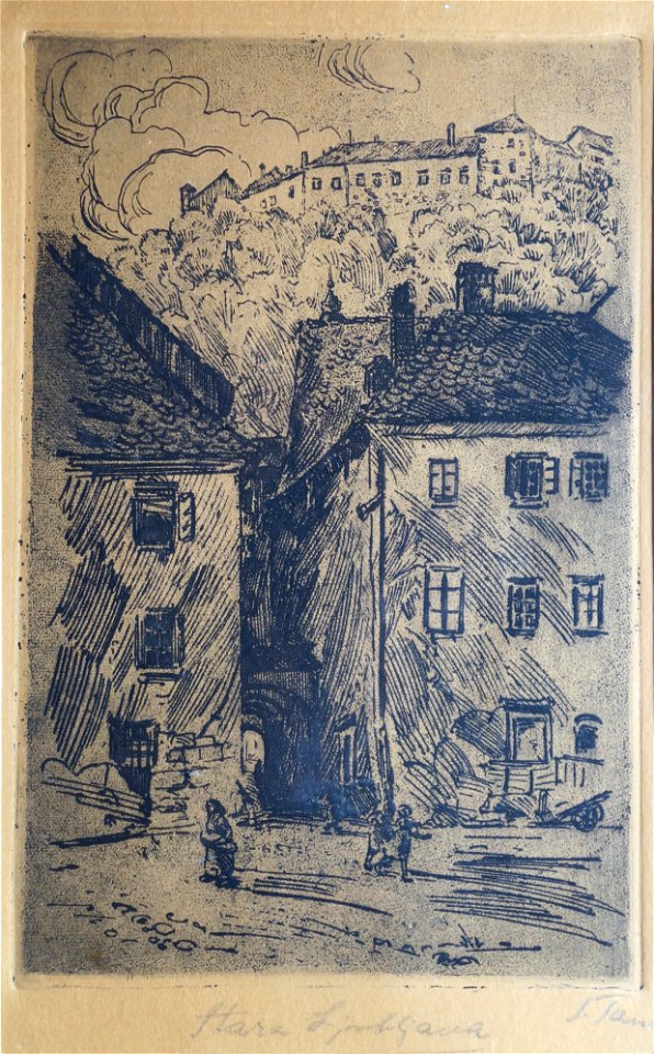 Saša Šantel - Stara Ljubljana