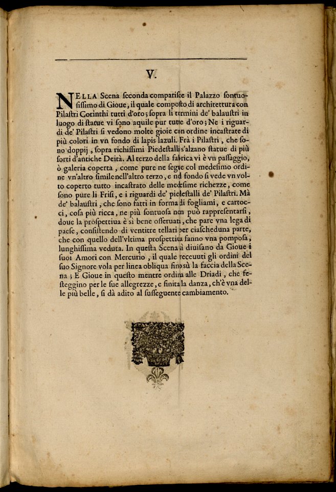 Scene e machine preparate alle nozze di Teti Balletto reale – INHA NUM 4 RES 1152 vue 28 Descrizione V