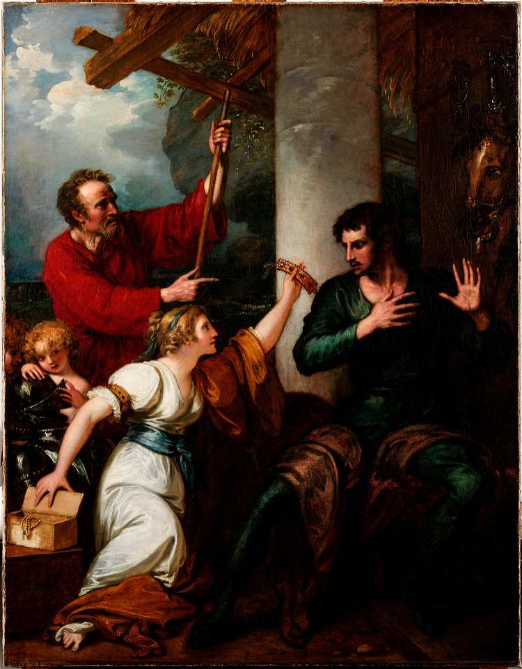 Scene from Ariosto's Orlando Furioso-The Damsel and Orlando