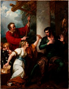 Scene from Ariosto's Orlando Furioso-The Damsel and Orlando