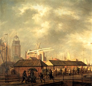 SB 1162-De kleine Vismarkt te Amsterdam