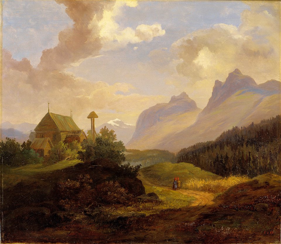Scenery from Kvikkjokk (Kung Karl XV) - Nationalmuseum - 21704