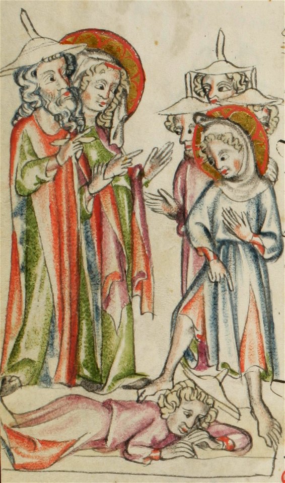 Sbs-0008 027v Jesus erweckt den Toten wieder