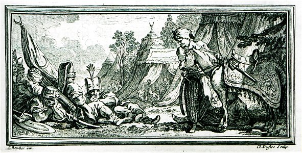 Scene from Ottoman campaign - Guer Jean Antoine - 1746
