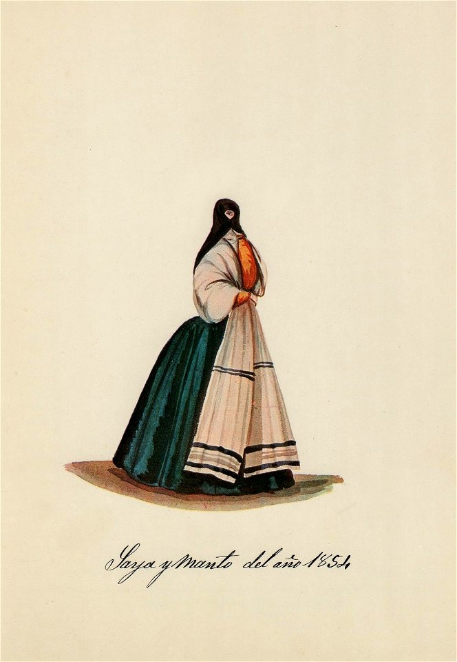 Saya y Manto del año 1854