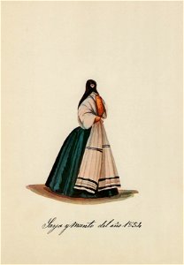 Saya y Manto del año 1854