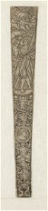 Scabbard with Lady and Standard-Bearer at Top ca.1519 print by Master S., S.III 68821, Prints Department, Royal Library of Belgium