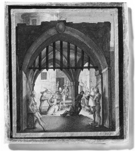 Scener ur Kristi liv (Kristus törnekröns) (Friedrich Brentel) - Nationalmuseum - 25205
