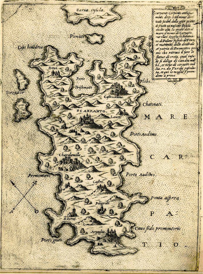 Scarpanto - Camocio Giovanni Francesco - 1574