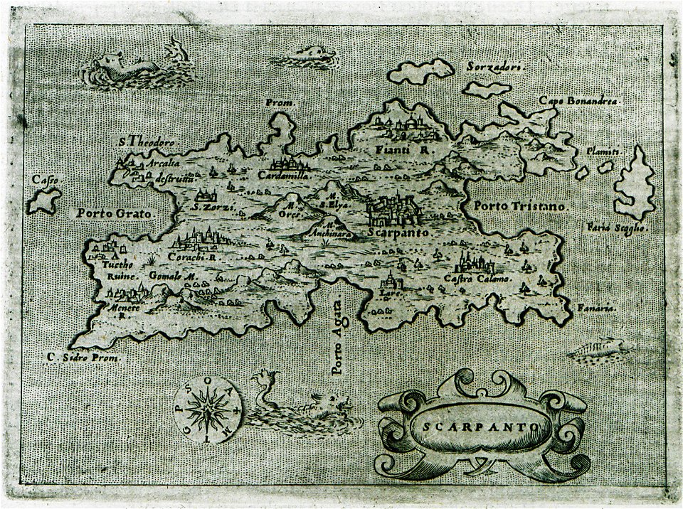 Scarpanto - Porcacchi Tomaso - 1620