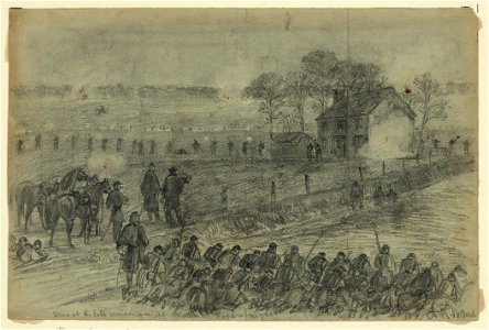 Scene at the late reconnaisance at Morton Ford -(night) LCCN2004660319