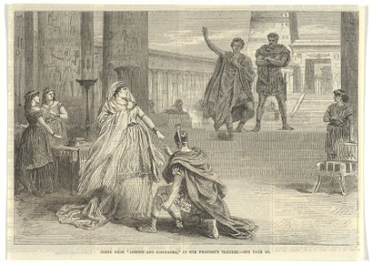 Scene from Antony and Cleopatra, at the Princess’s Theatre, from the Illustrated London News MET DP841106