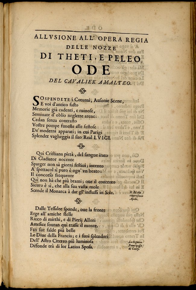 Scene e machine preparate alle nozze di Teti Balletto reale – INHA NUM 4 RES 1152 vue 08 Ode