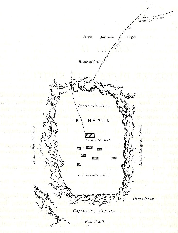 Scene of the defeat of te kooti at te hapua