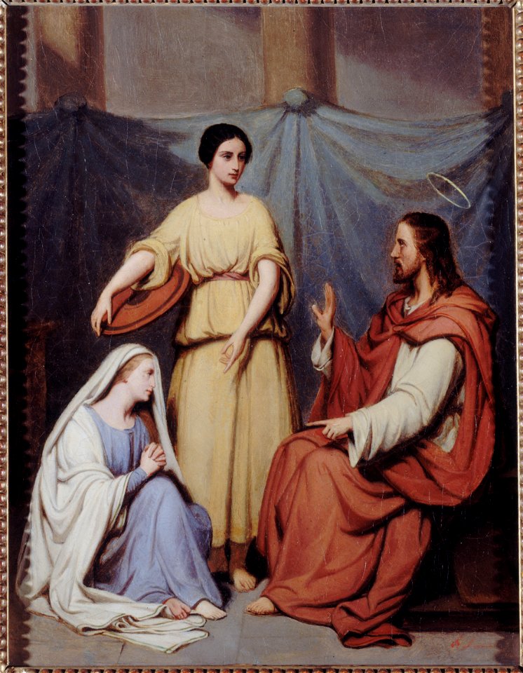Scheffer, Henry - Jésus chez Marthe et Marie - 93.5 - Musée de la Vie romantique