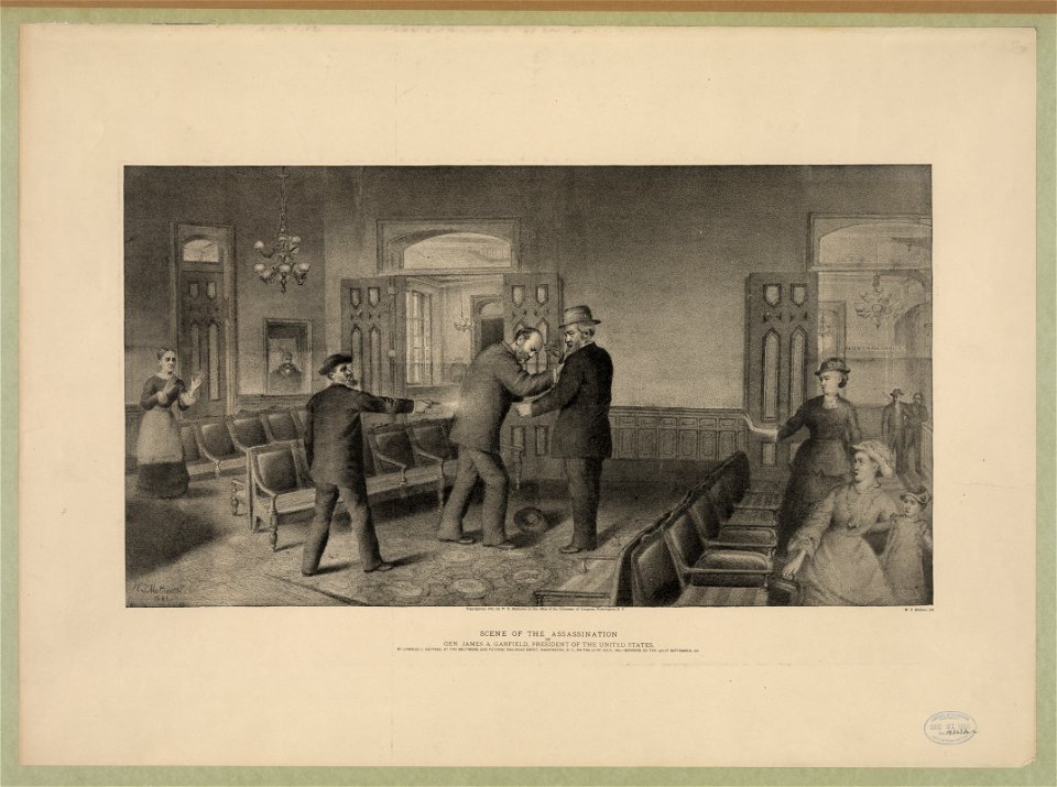 Scene of the assassination of Gen. James A. Garfield, President of the United States LCCN2003671706