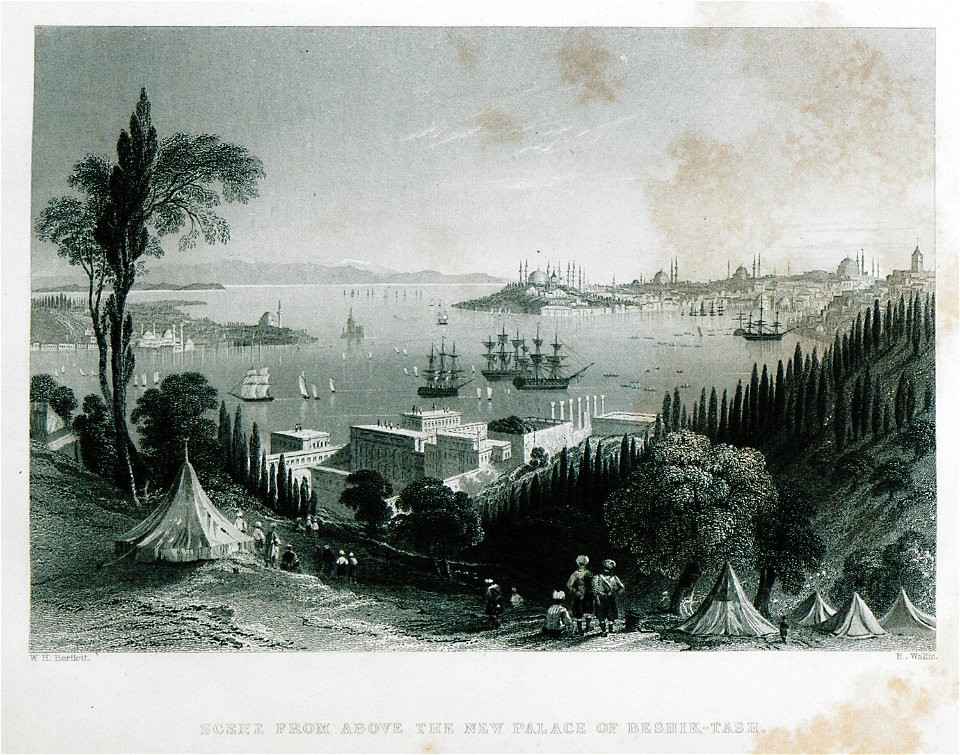 Scene from above the new Palace of Beshik-tash - Pardoe Julia - 1839