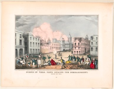 Scene in Vera Cruz during the bombardment, March 25, 1847 LCCN95509314