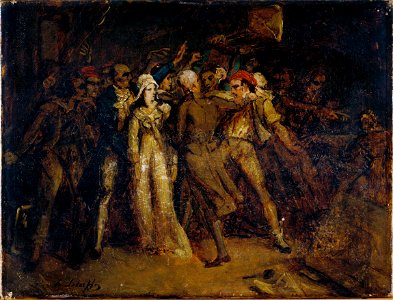 Scheffer, Henry - Arrestation de Charlotte Corday - CSR P 10 - Musée de la Vie romantique