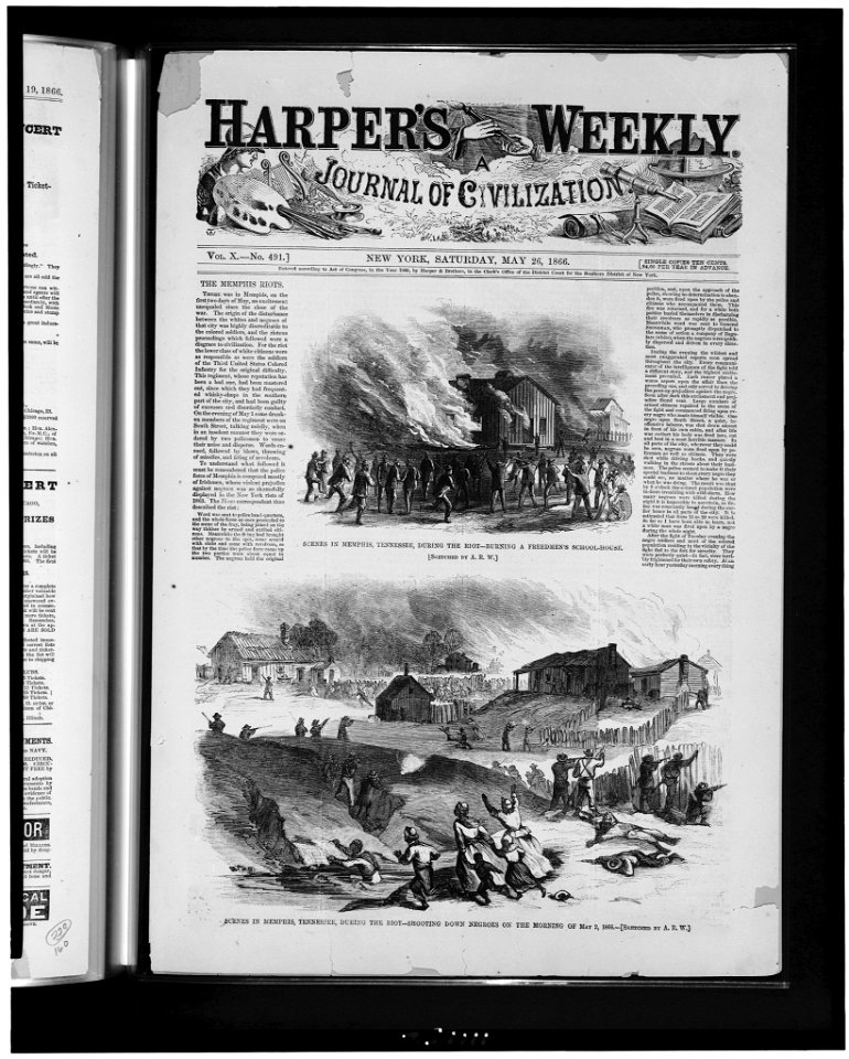 Scenes in Memphis, Tennessee, during the riot LCCN94507780