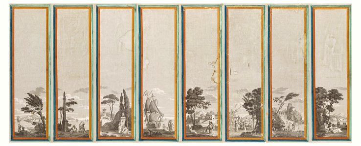Scenic Panel, Les Portiques D'Athenes, ca. 1810 (CH 18340269-2)