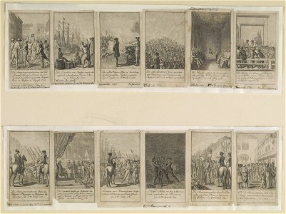 Scenes from events and battles leading up to and during the American Revolution, 1775-1783, as depicted in 12 illustrations) - D. Chodowiecki del. et sculp LCCN2009631982