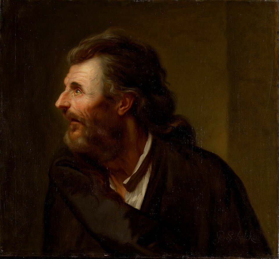 Godfried Schalken - An old Man, half Figure - NG.M.00134 - National Museum of Art, Architecture and Design