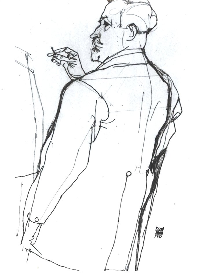Schiele - Bildnis Heinrich Benesch - 1915