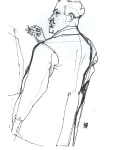 Schiele - Bildnis Heinrich Benesch - 1915