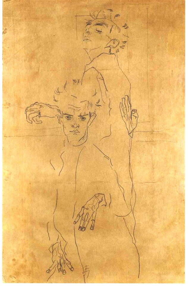 Schiele - Doppelselbstbildnis