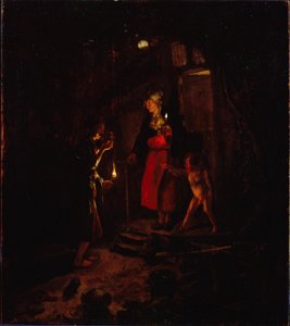 Godfried Schalcken - Ceres at the Cottage - Google Art Project. Free illustration for personal and commercial use.