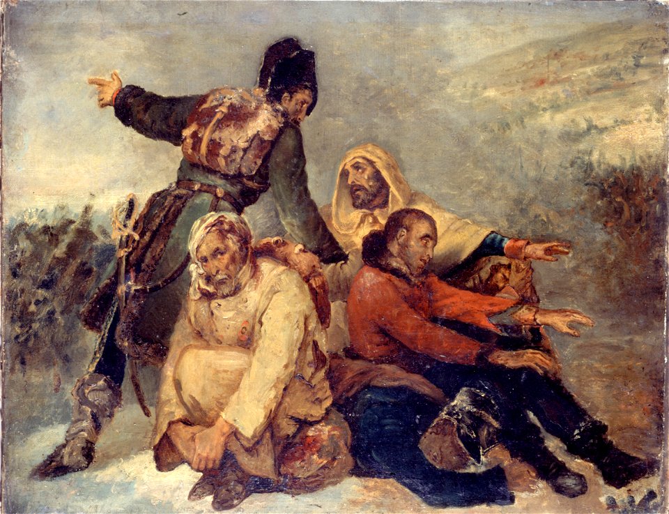 Scheffer, Ary - Quatre soldats de l'armée en déroute - 97.1 - Musée de la Vie romantique