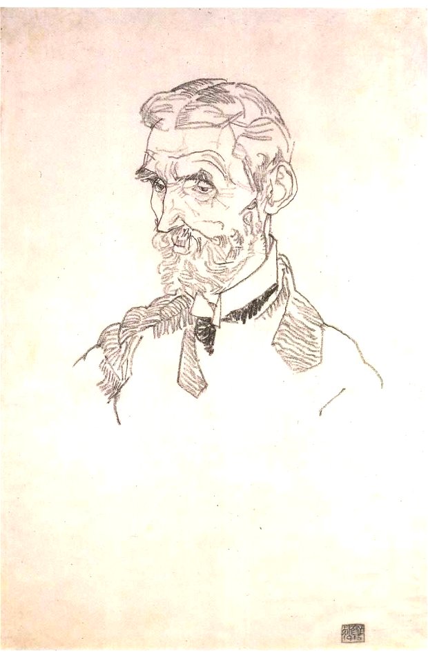 Schiele - Der Schwiegervater Johann Hahms -1915