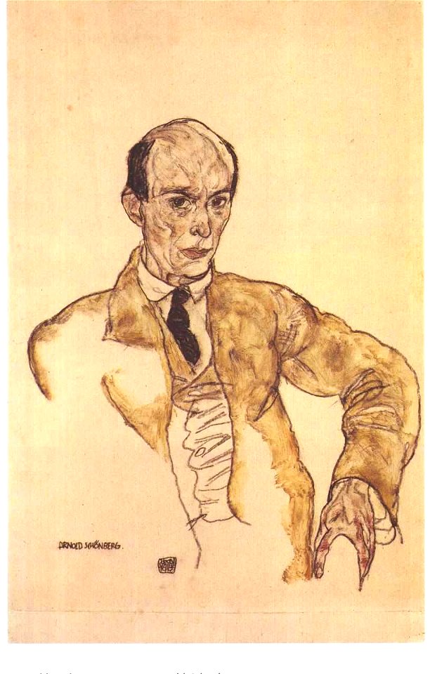 Schiele - Bildnis des Komponisten Arnold Schönberg. 1917