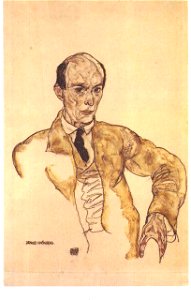 Schiele - Bildnis des Komponisten Arnold Schönberg. 1917