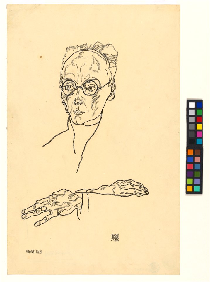 Schiele - Franz Blei, 102007, 1918
