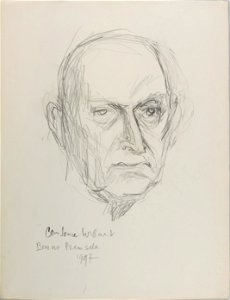Schets voor beeld Benno Premsela (1920-1997), objectnr 1378