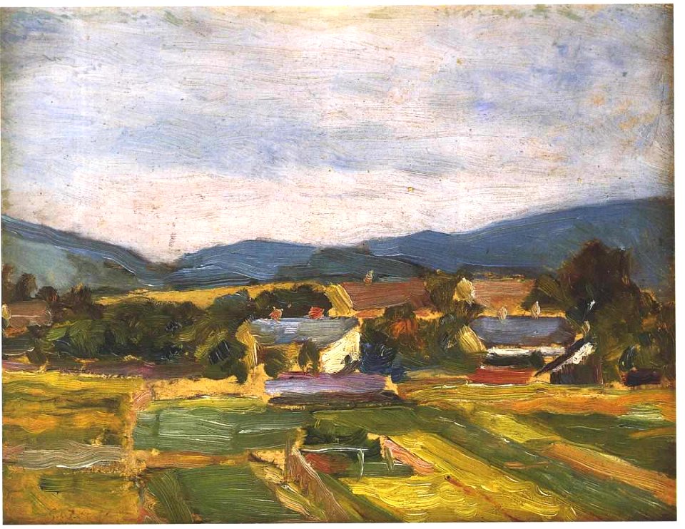 Schiele - Landschaft in Niederösterreich