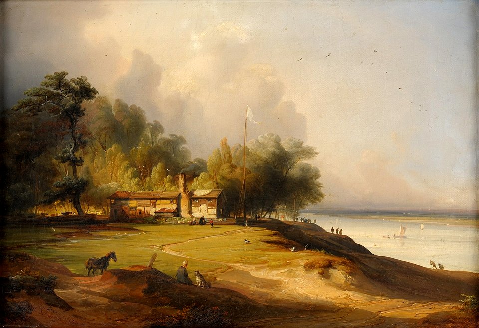 Casper Scheuren Rheinlandschaft 1844
