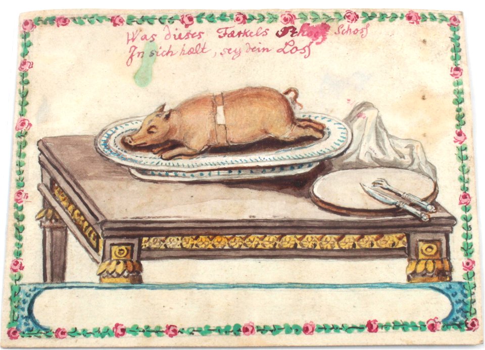 Scherzkarte Ferkel