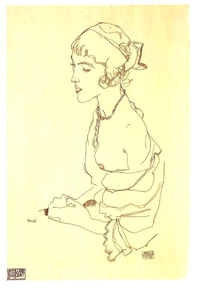 Schiele - Poldi - 1914