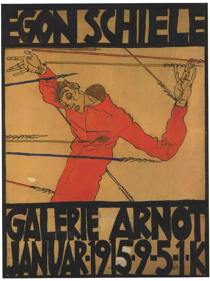 Schiele - Selbstbildnis als hl Sebastian - 1915