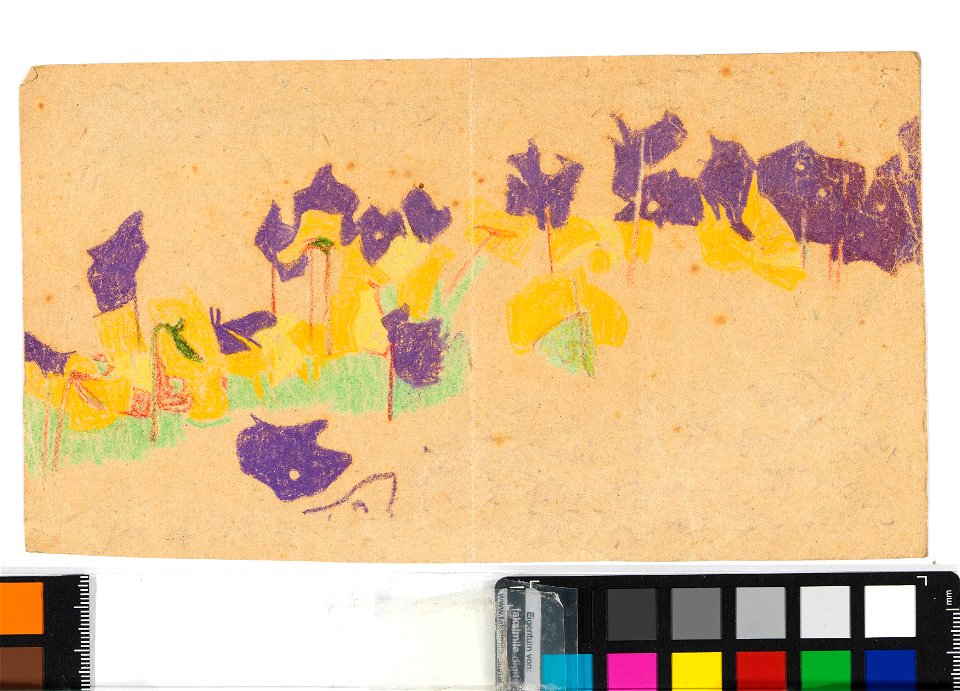Schiele - Blumen im Schlossgarten Krumau, 304962, 1908