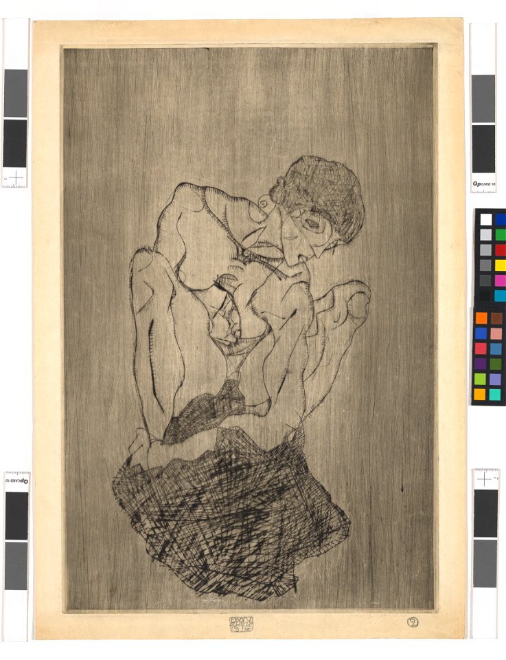 Schiele - Aktstudie (Kümmernis), 1011661, 1914