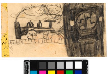 Schiele - Eisenbahn (Kinderzeichnung), 304959, ca. 1895