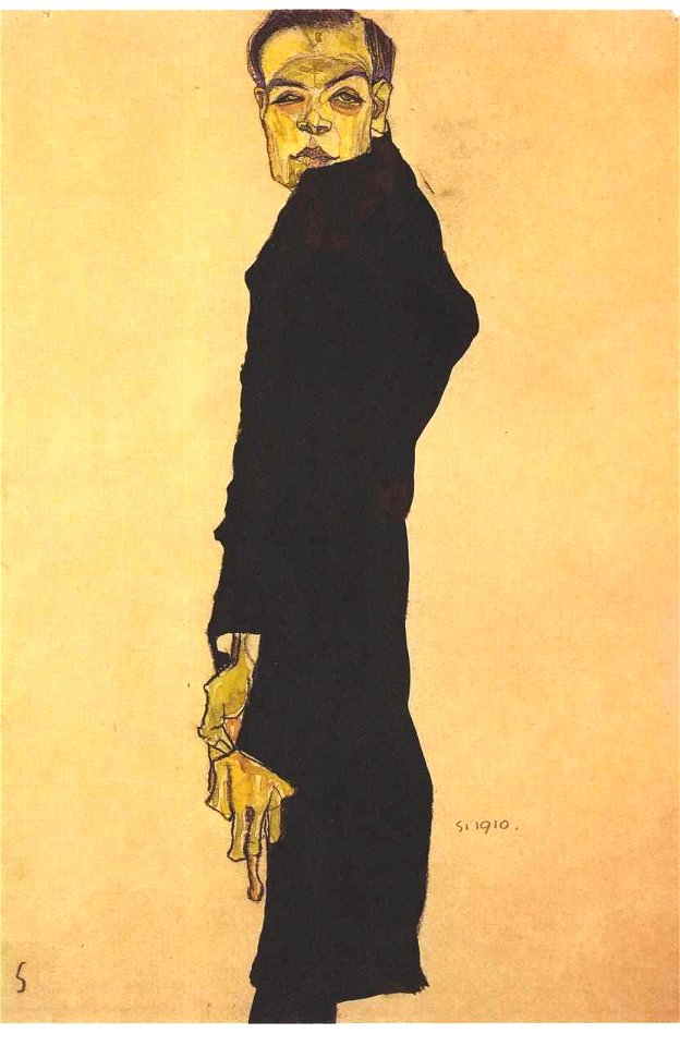 Schiele - Bildnis des Malers Max Oppenheimer - 1910
