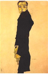 Schiele - Bildnis des Malers Max Oppenheimer - 1910