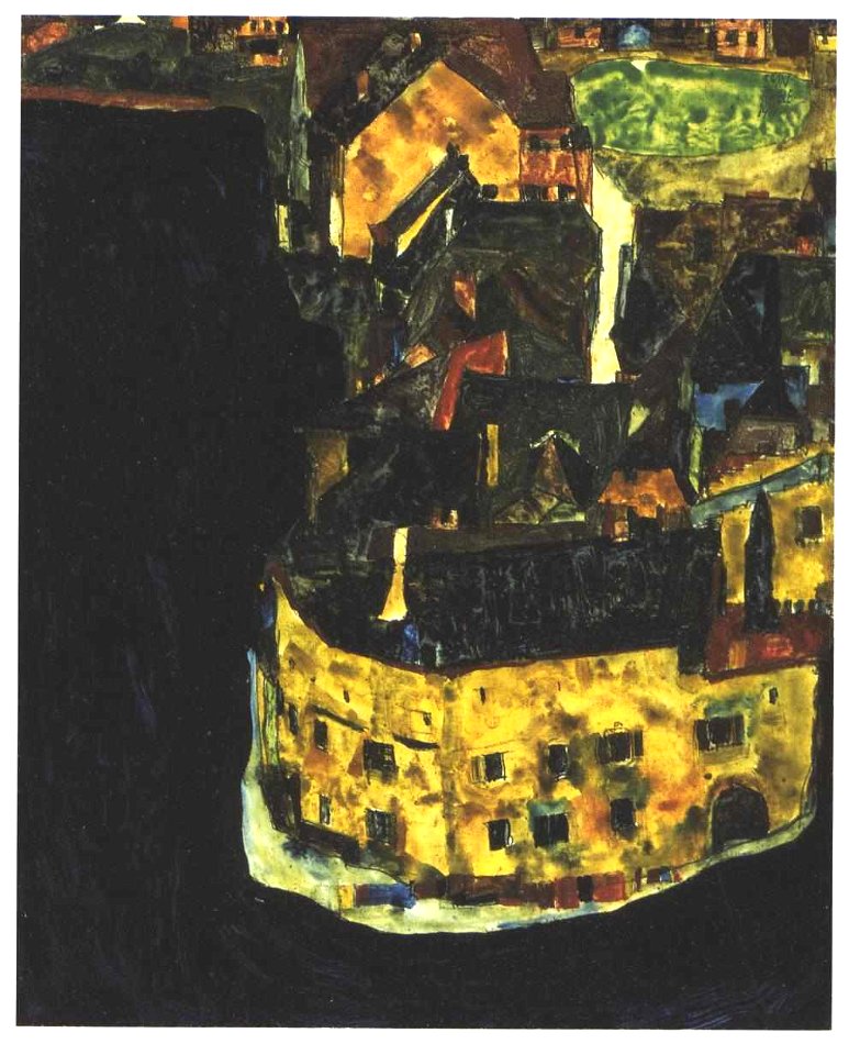 Schiele - Stadt am blauen Fluss