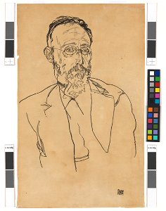 Schiele - Heinrich Gomperz, Univ.-Prof., Dr. Philosoph, 102021, 1918