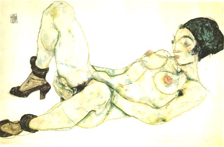 Schiele - Frau mit grünem Turban - 1914
